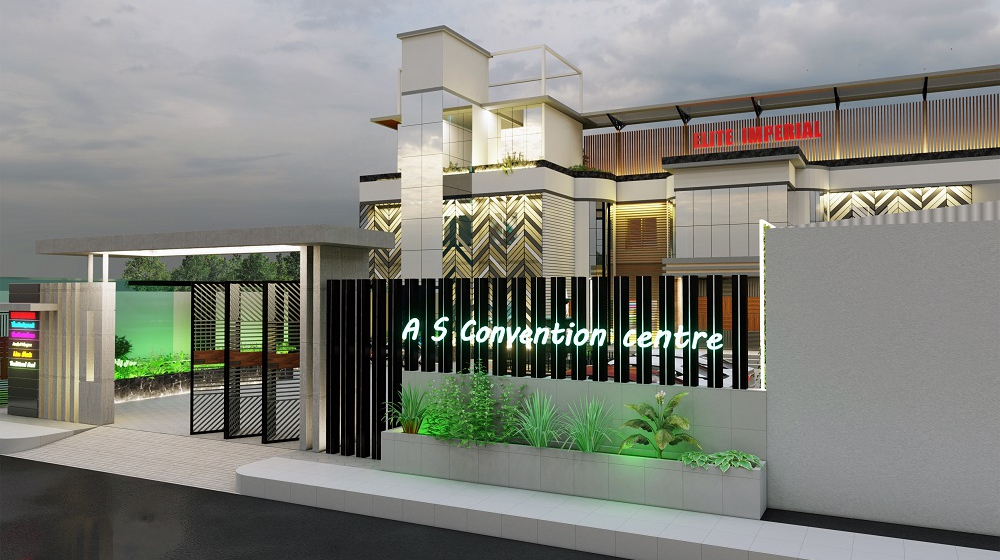 On going Exterior View_ Convention centre _ Rooftop restaurent